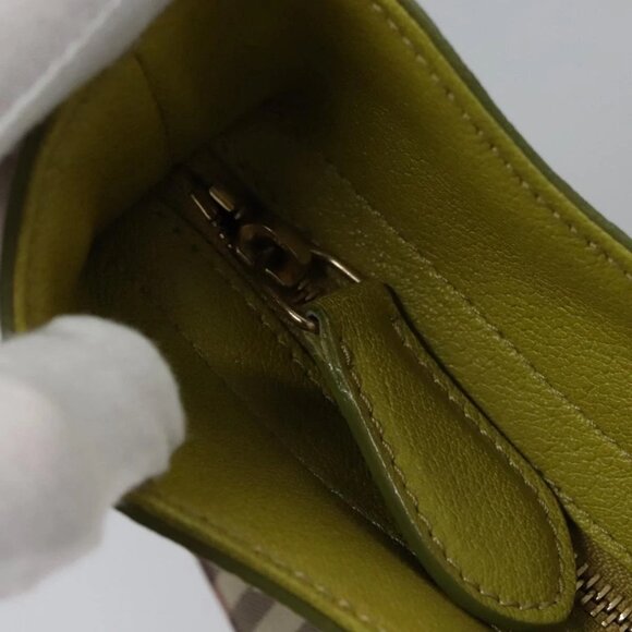 BURBERRY Nova Check Shoulder Bag PVC Leather Beige Auth BD897 - Picture 13 of 16